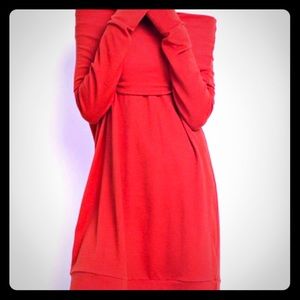CLEARANCE!!!  Red Sweater Dress by Easel